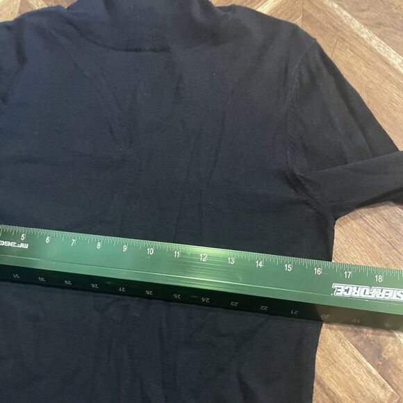 Theory Sweater Lightweight Wool Blend Knit Turtleneck Pullover Womens Large - Picture 4 of 6